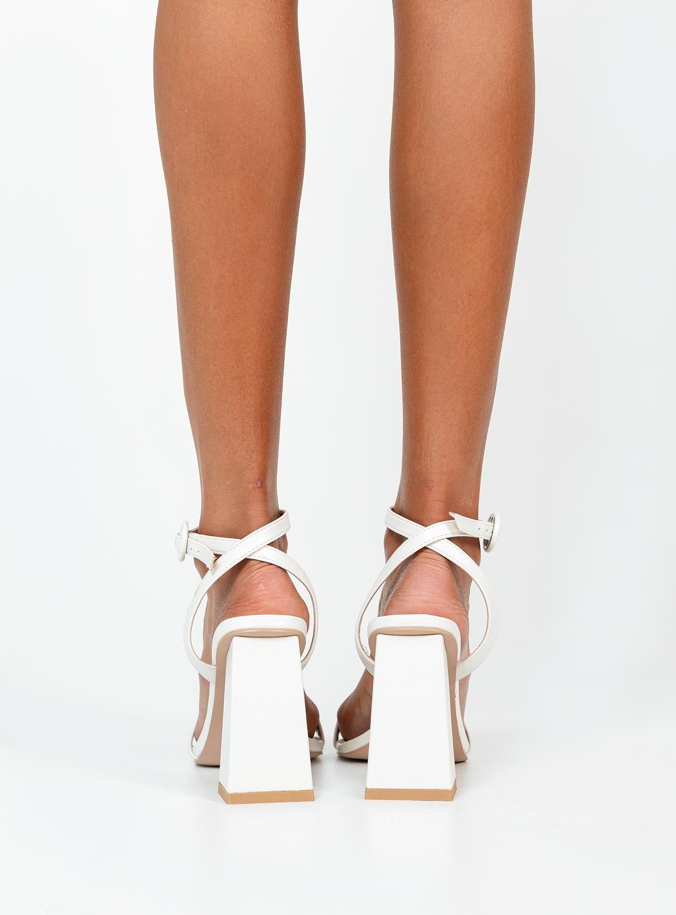 Nevada Heels White sold by Princess Polly product image thumbnail 4