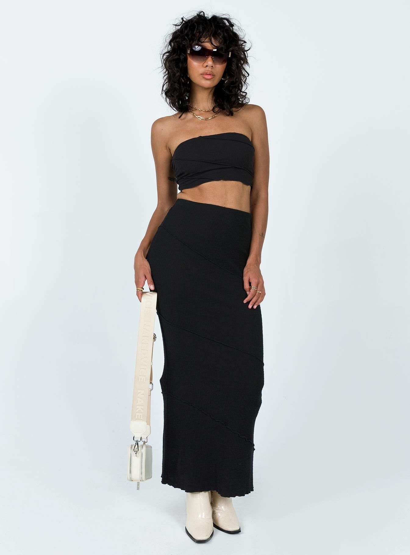 Oscar Strapless Top Black sold by Princess Polly product image thumbnail 3