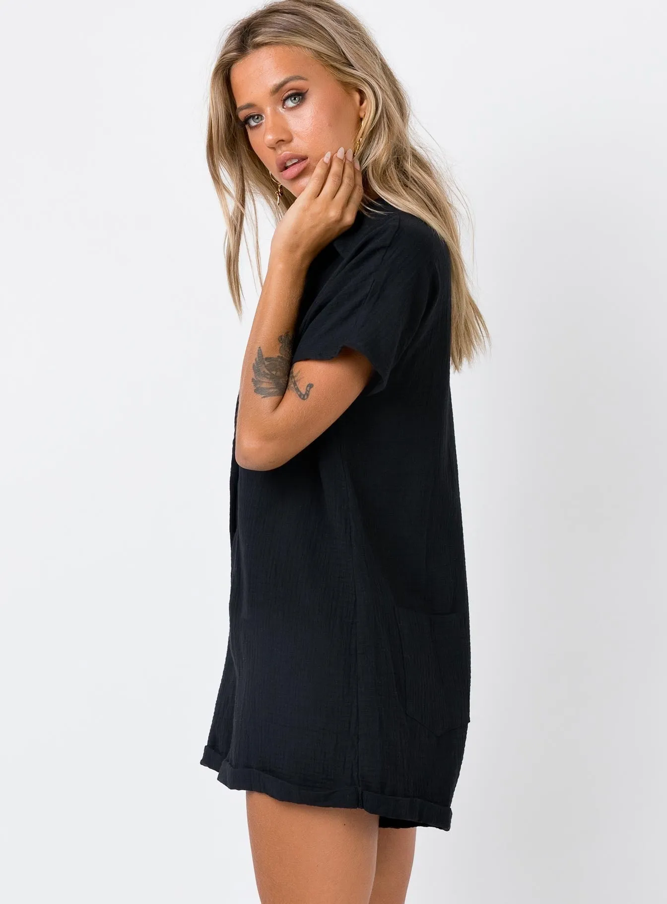 Vixen Romper Black Petite sold by Princess Polly product image thumbnail 4