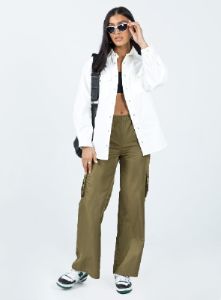Hopkins Denim Jacket White sold by Princess Polly