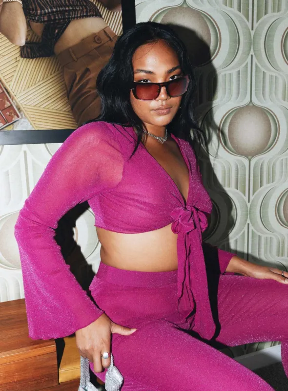 Thelma Tie Top Pink sold by Princess Polly