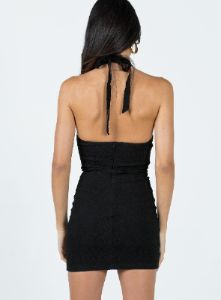 Positano Mini Dress Black sold by Princess Polly