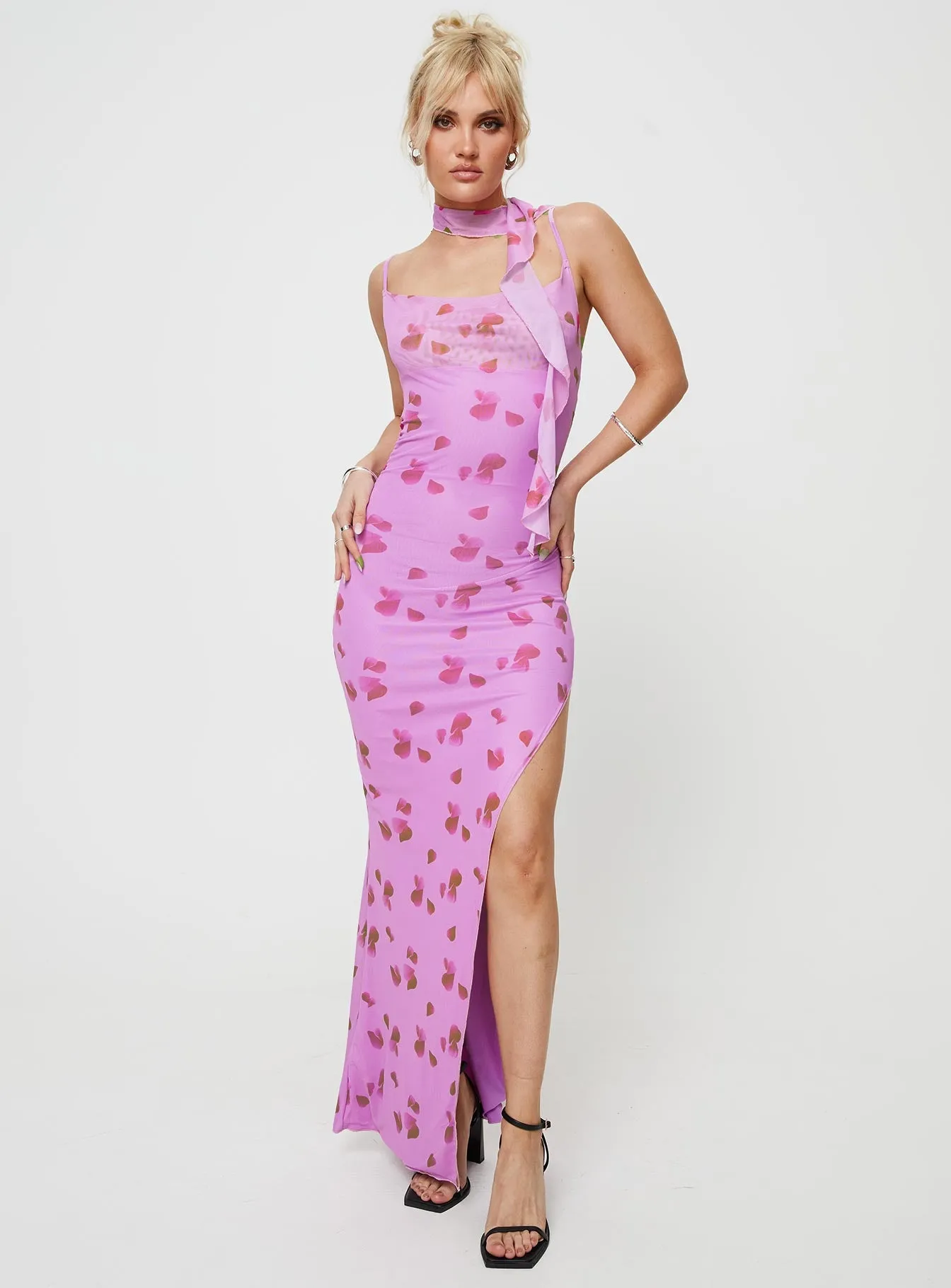 Leland Scarf Maxi Dress Pink sold by Princess Polly product image thumbnail 5