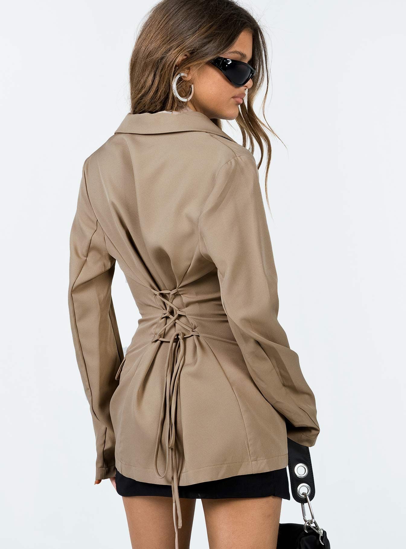 Rozzila Blazer Taupe sold by Princess Polly product image thumbnail 5