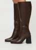 Renzo Knee High Boots Brown sold by Princess Polly