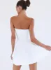 Rashida Strapless Mini Dress White sold by Princess Polly