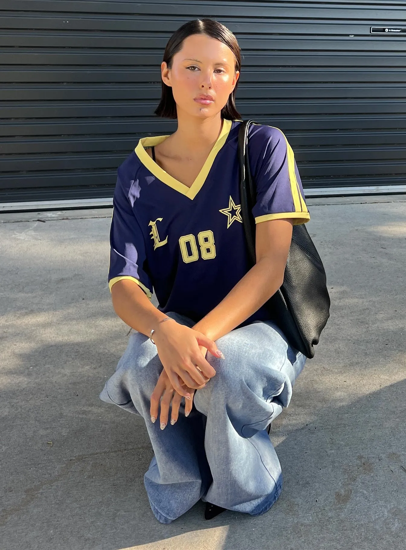 Spectate Tee Navy sold by Princess Polly