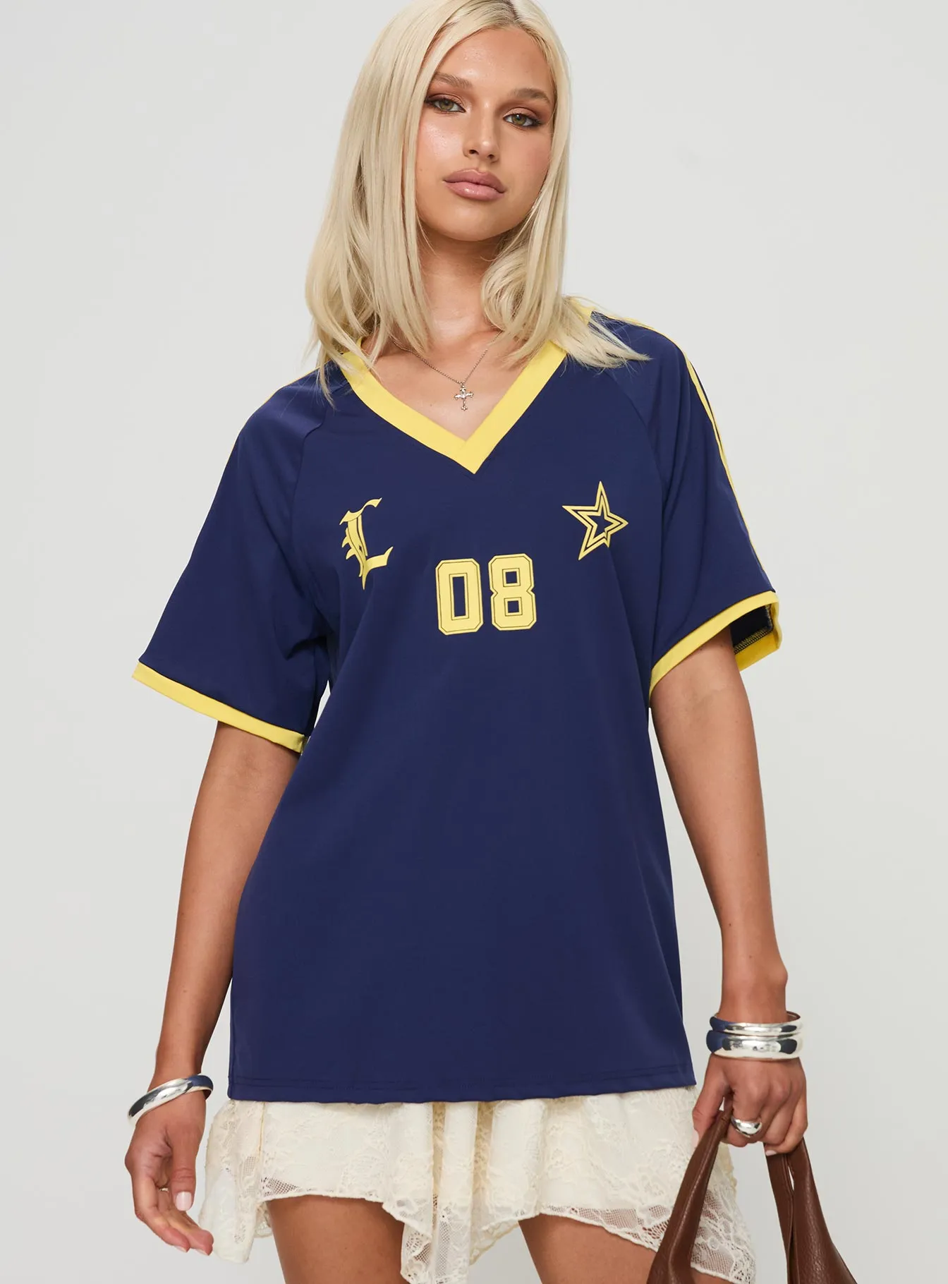 Spectate Tee Navy sold by Princess Polly product image thumbnail 2