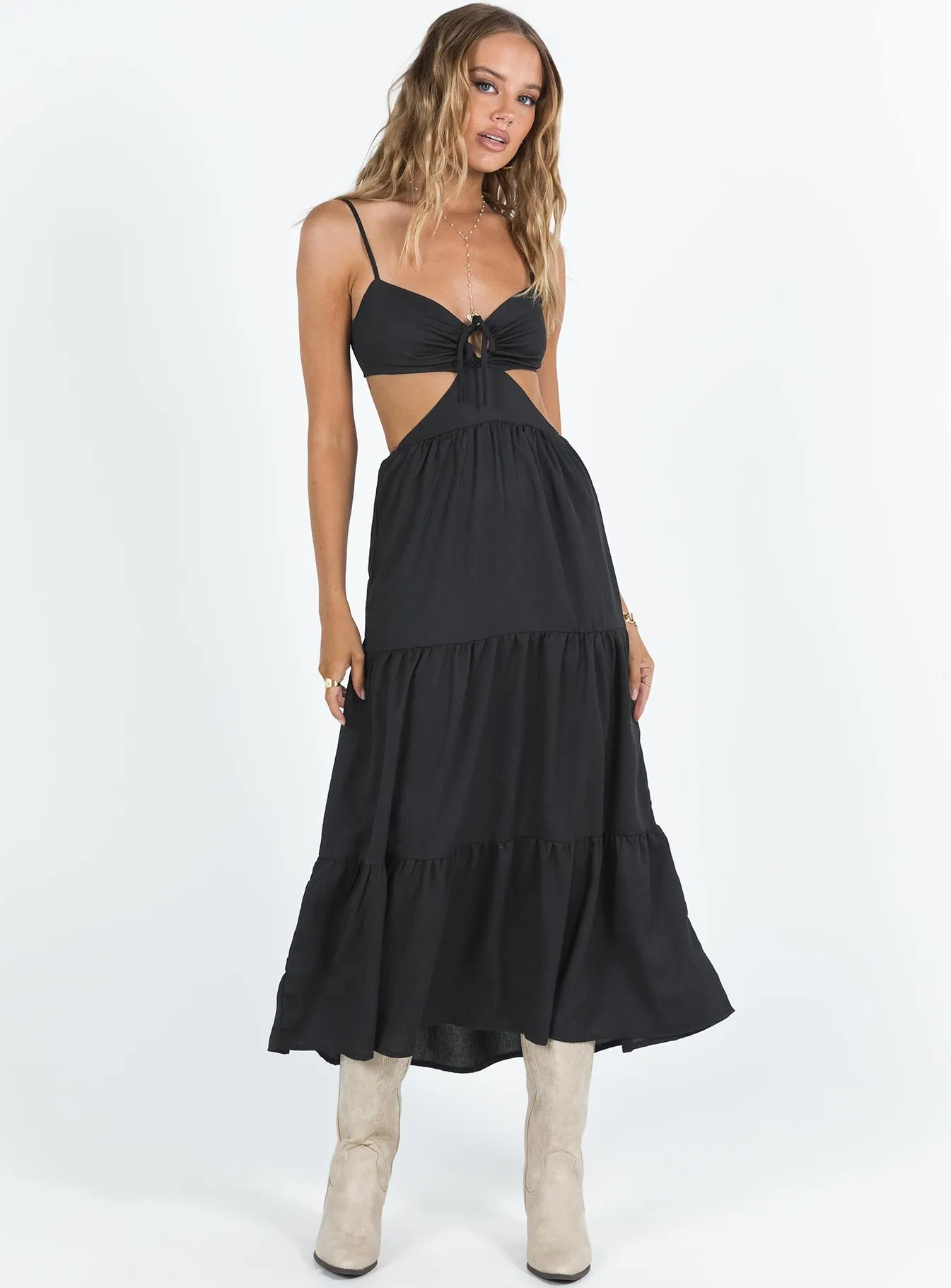 Oswell Maxi Dress Black sold by Princess Polly product image thumbnail 2
