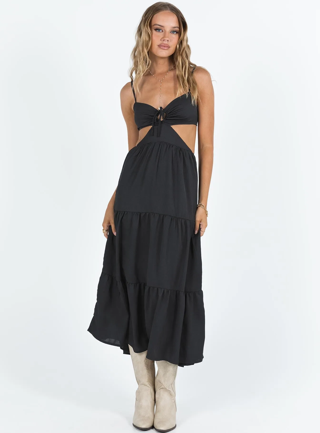 Oswell Maxi Dress Black sold by Princess Polly product image thumbnail 3