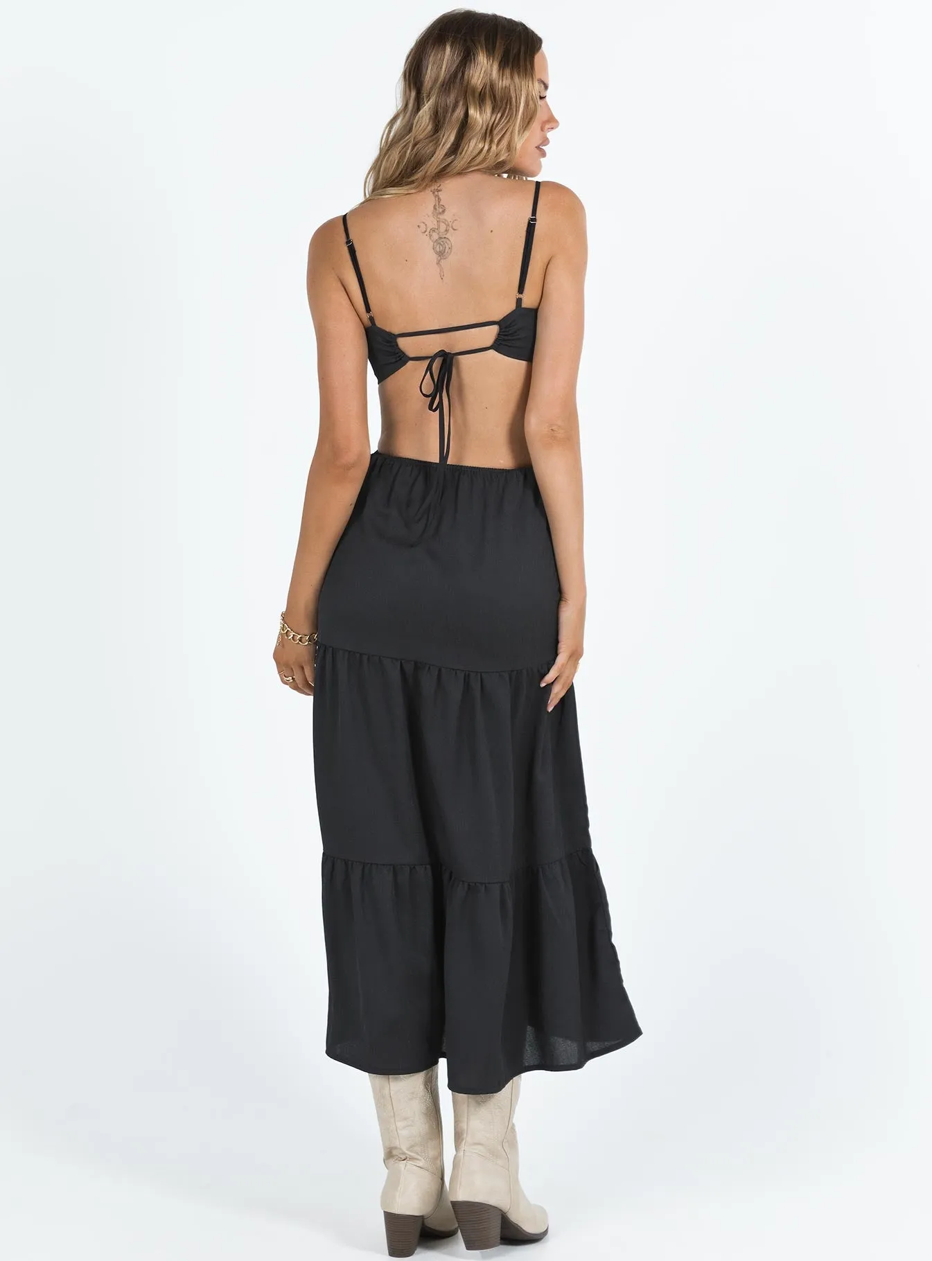 Oswell Maxi Dress Black sold by Princess Polly product image thumbnail 5