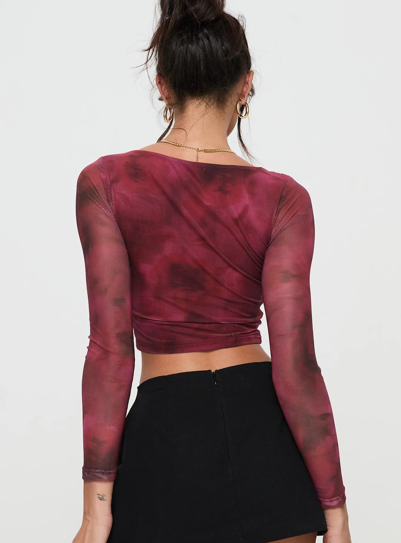 Stilla Long Sleeve Top Red sold by Princess Polly product image thumbnail 5