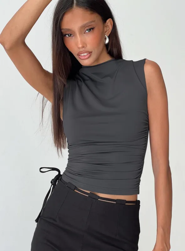 Jessup Tank Top Slate sold by Princess Polly