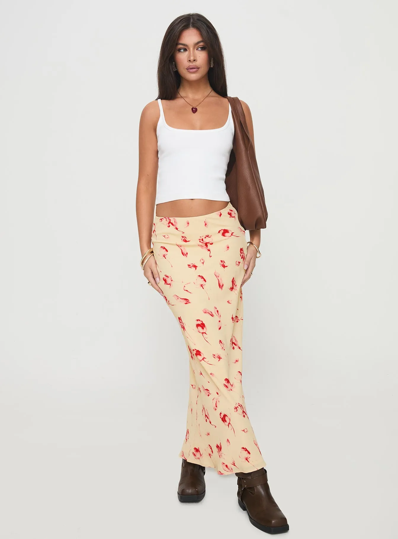 Mangoes Maxi Skirt Cream sold by Princess Polly product image thumbnail 3