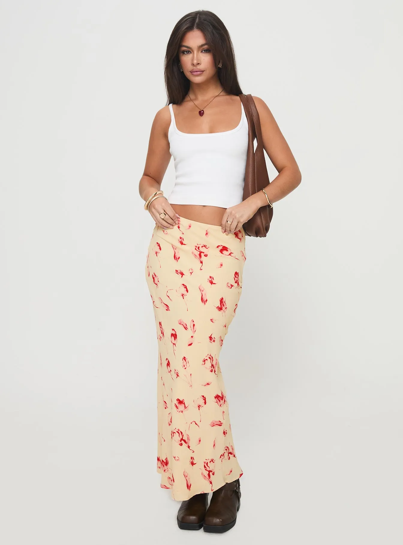 Mangoes Maxi Skirt Cream sold by Princess Polly product image thumbnail 2