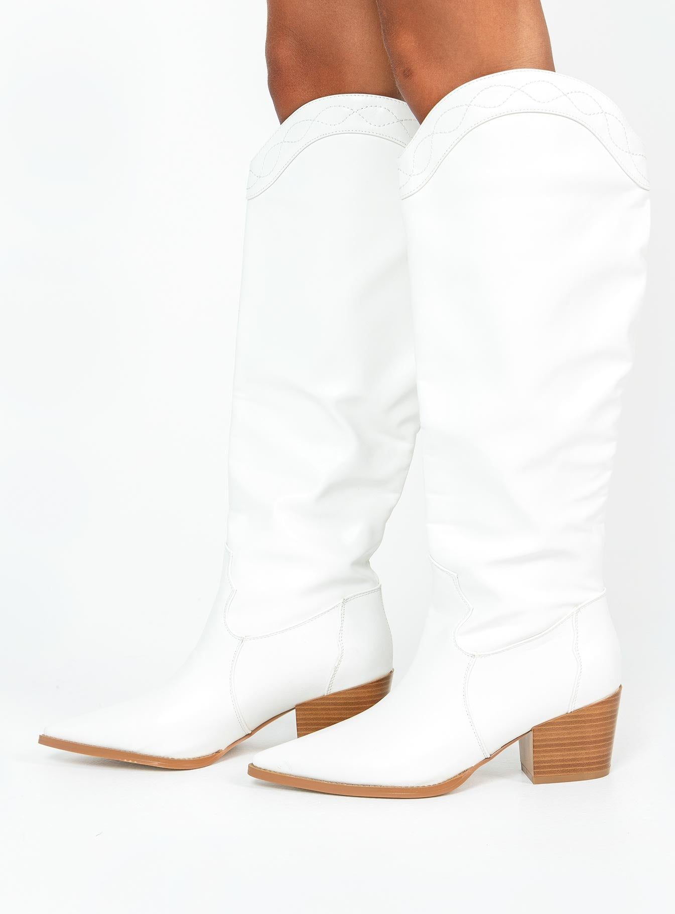 Orleans Western Boot White sold by Princess Polly product image thumbnail 3
