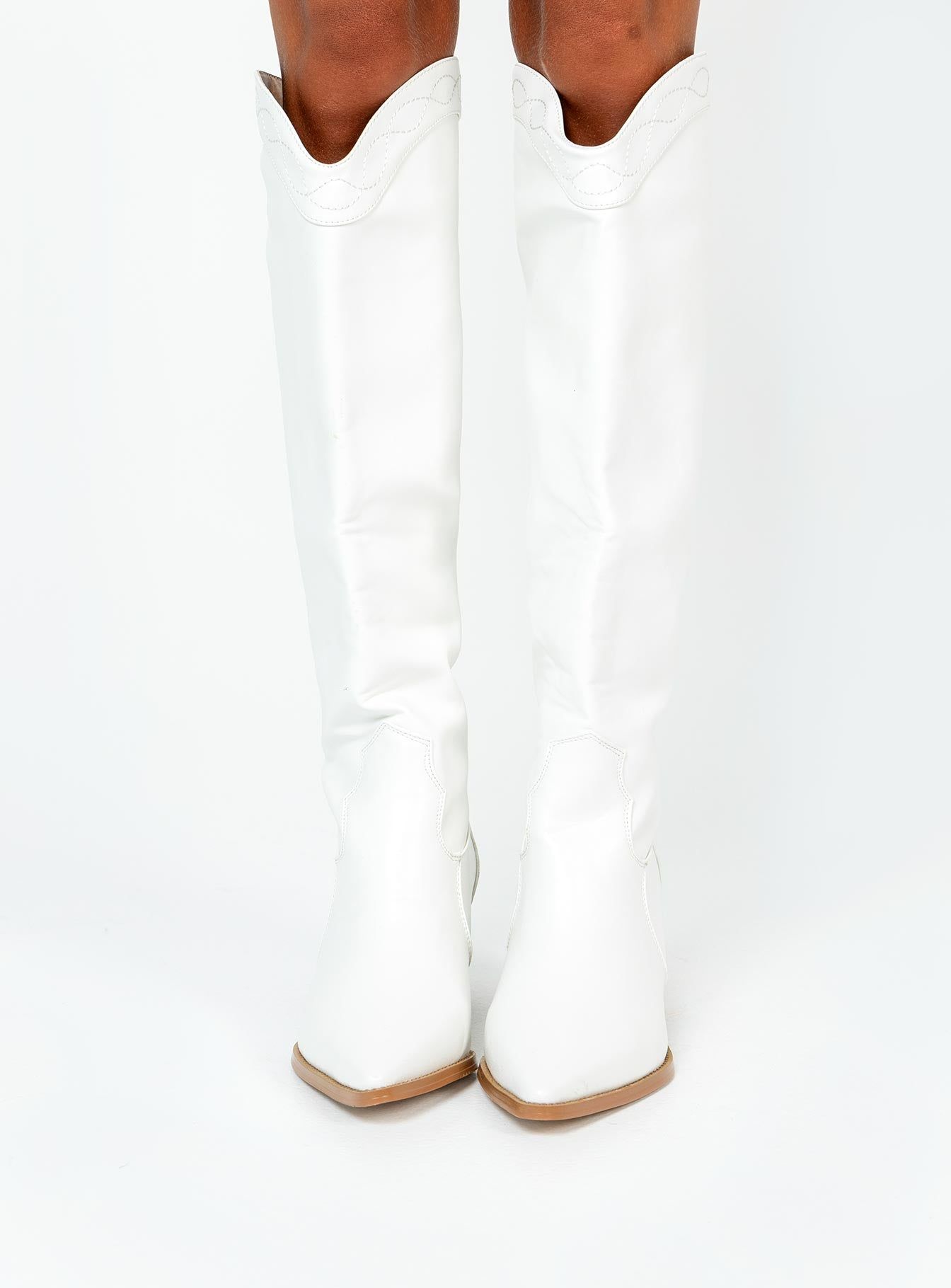 Orleans Western Boot White sold by Princess Polly product image thumbnail 2