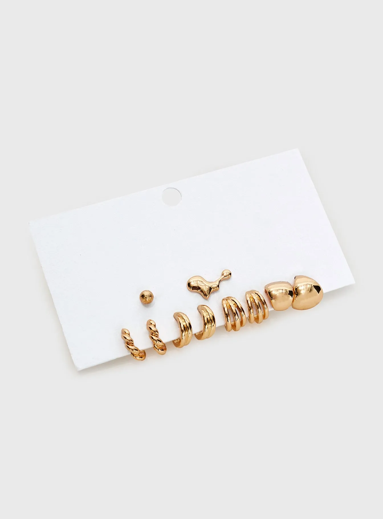 Pantheress Earring Pack Gold sold by Princess Polly product image thumbnail 3