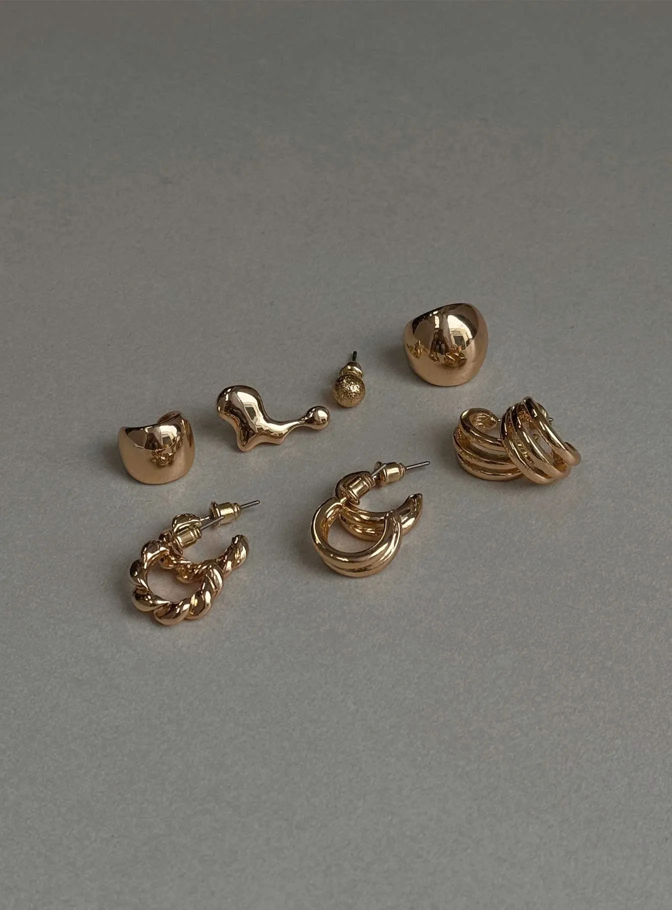 Pantheress Earring Pack Gold sold by Princess Polly