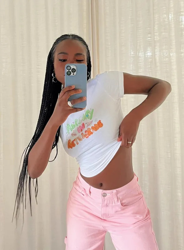 Mercury In Retrograde Top White sold by Princess Polly
