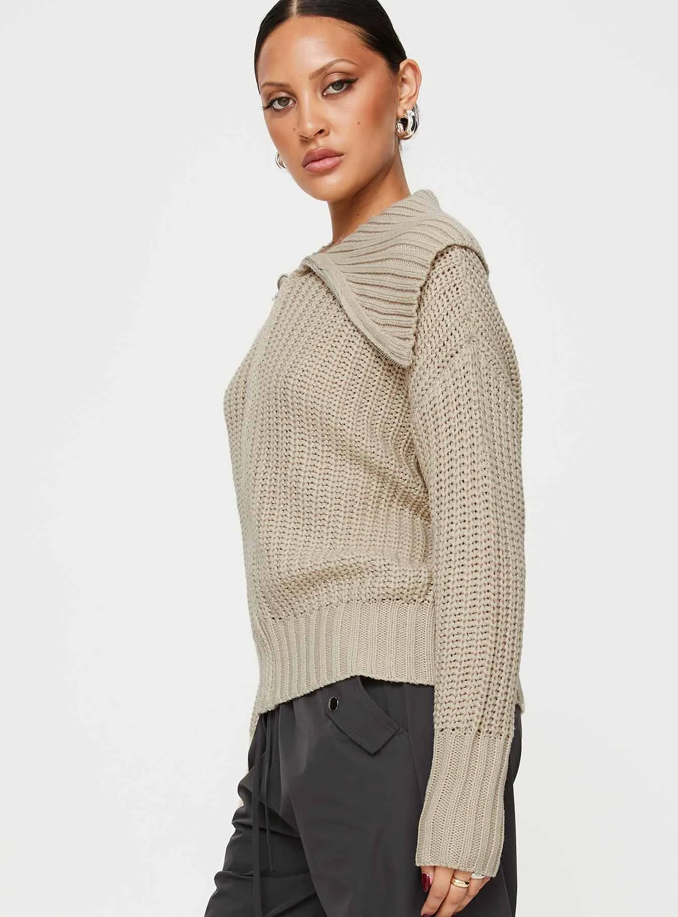 Liana Sweater Cream sold by Princess Polly product image thumbnail 4