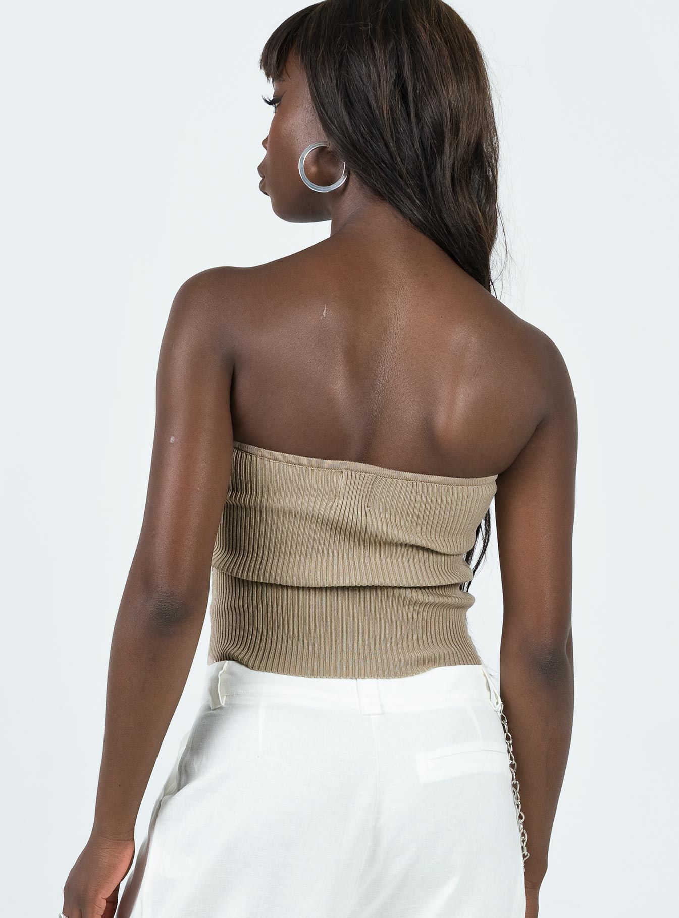 Milner Tube Top Beige sold by Princess Polly product image thumbnail 4