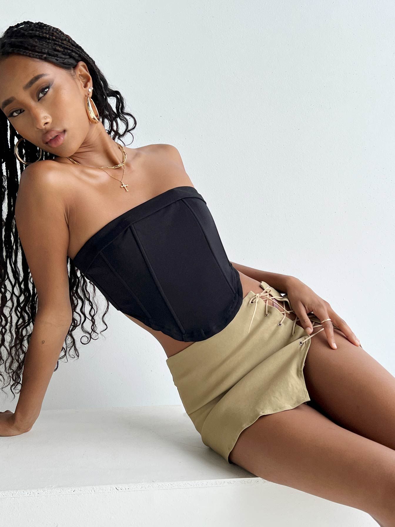 Ludow Strapless Top Black sold by Princess Polly product image thumbnail 2