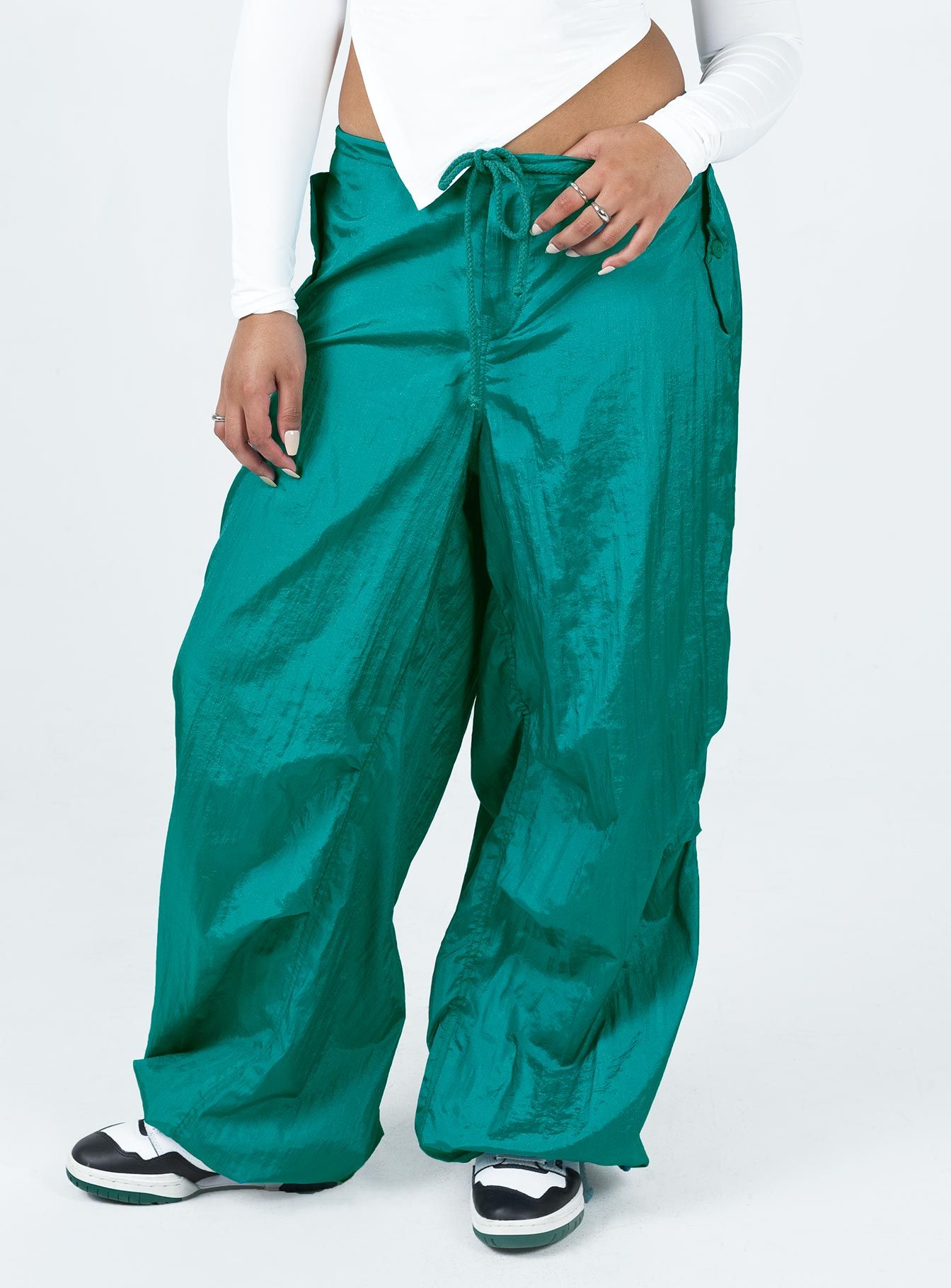 Motel Chute Trousers Teal sold by Princess Polly product image thumbnail 2
