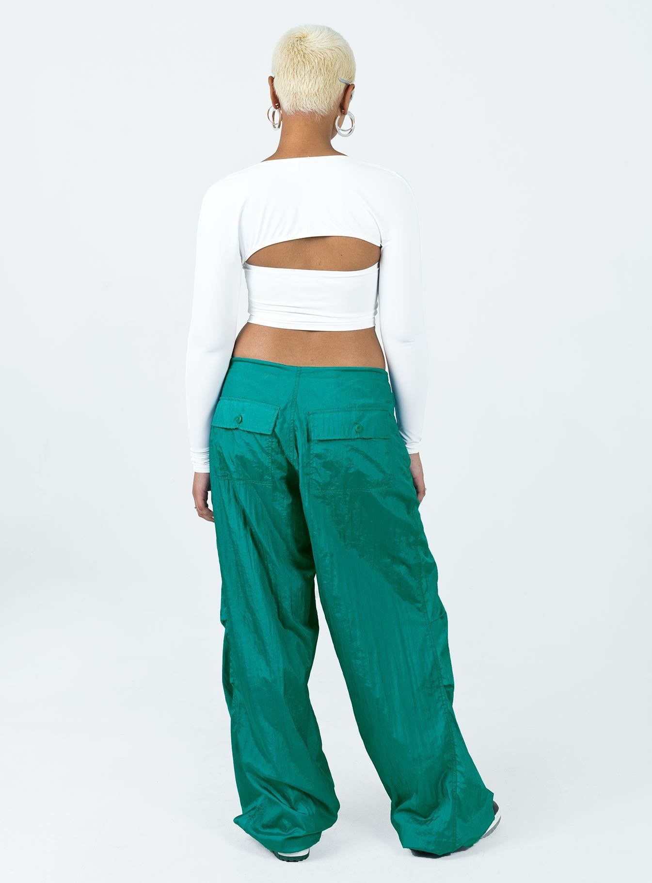 Motel Chute Trousers Teal sold by Princess Polly product image thumbnail 5