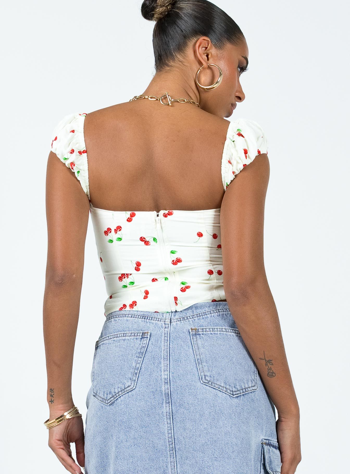 Rozalia Top White Multi sold by Princess Polly product image thumbnail 5