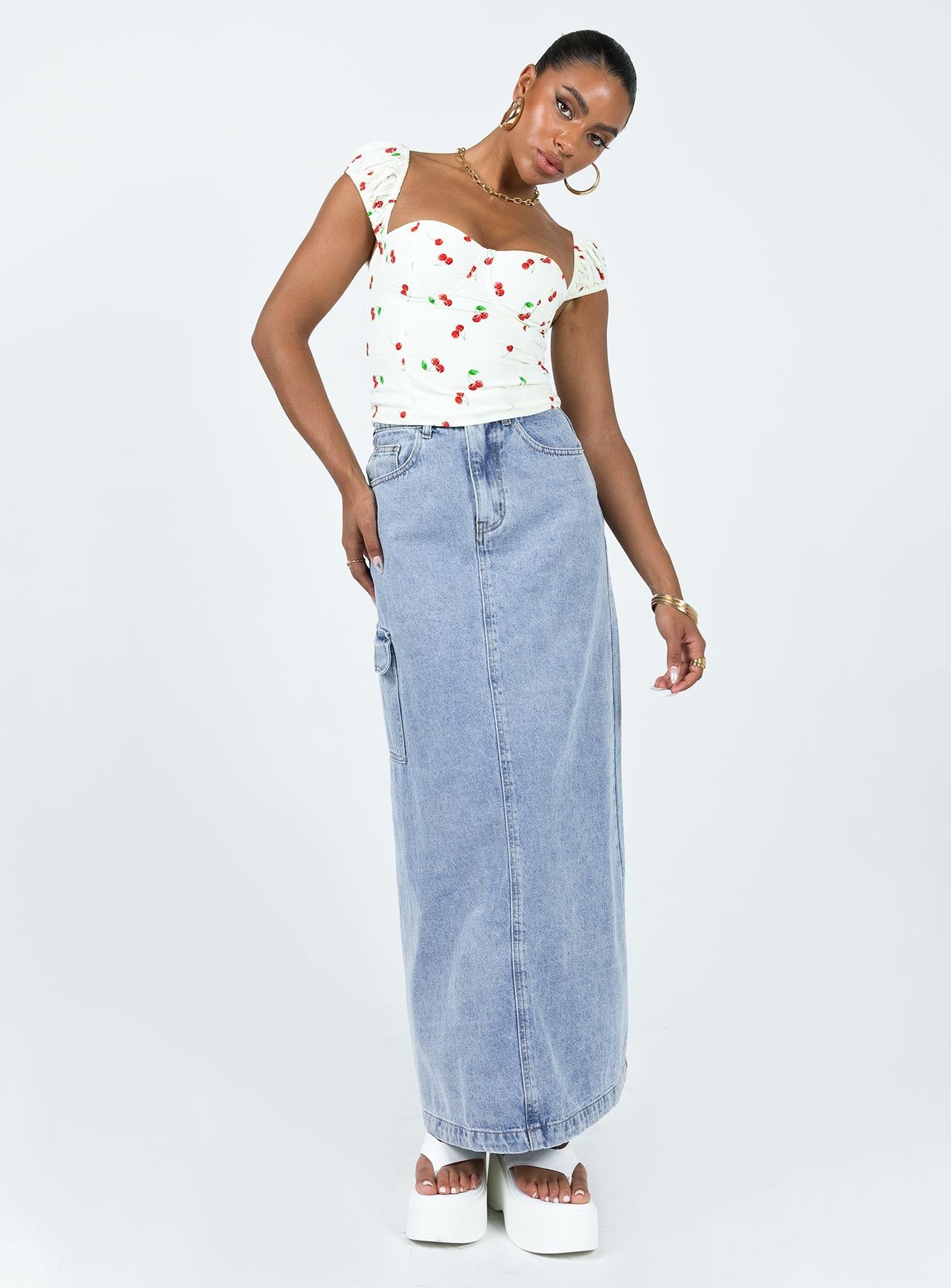 Rozalia Top White Multi sold by Princess Polly product image thumbnail 3