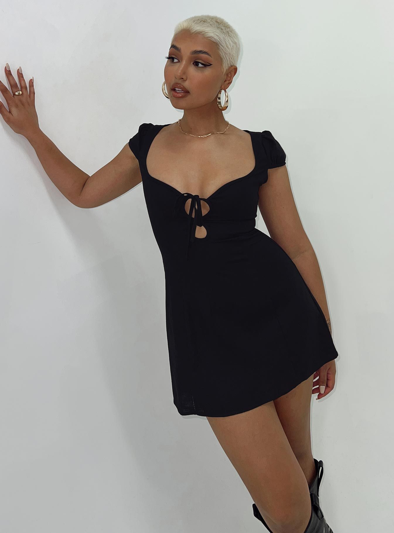 Alora Mini Dress Black sold by Princess Polly product image thumbnail 2