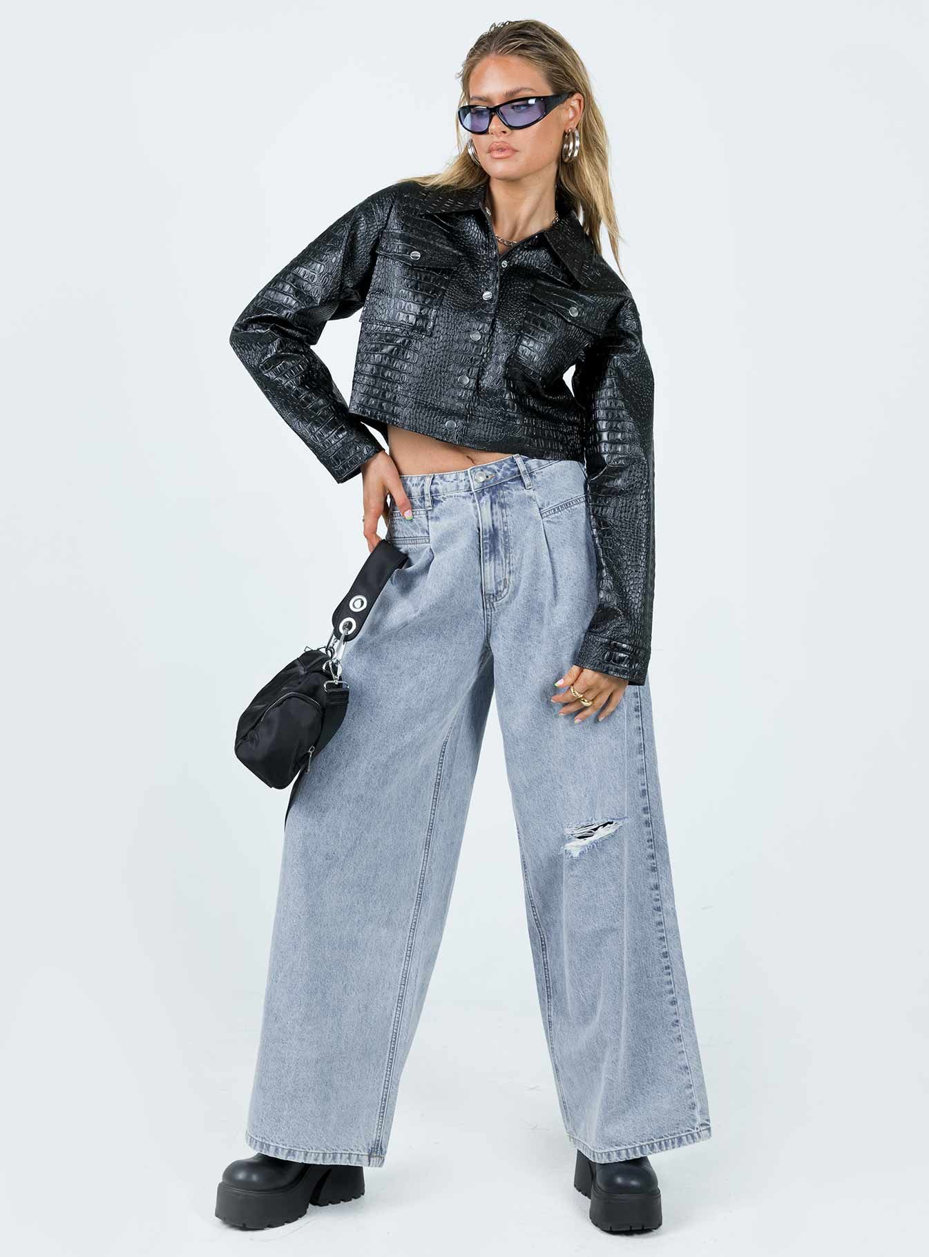Murdock Wide Leg Jeans Denim sold by Princess Polly product image thumbnail 3