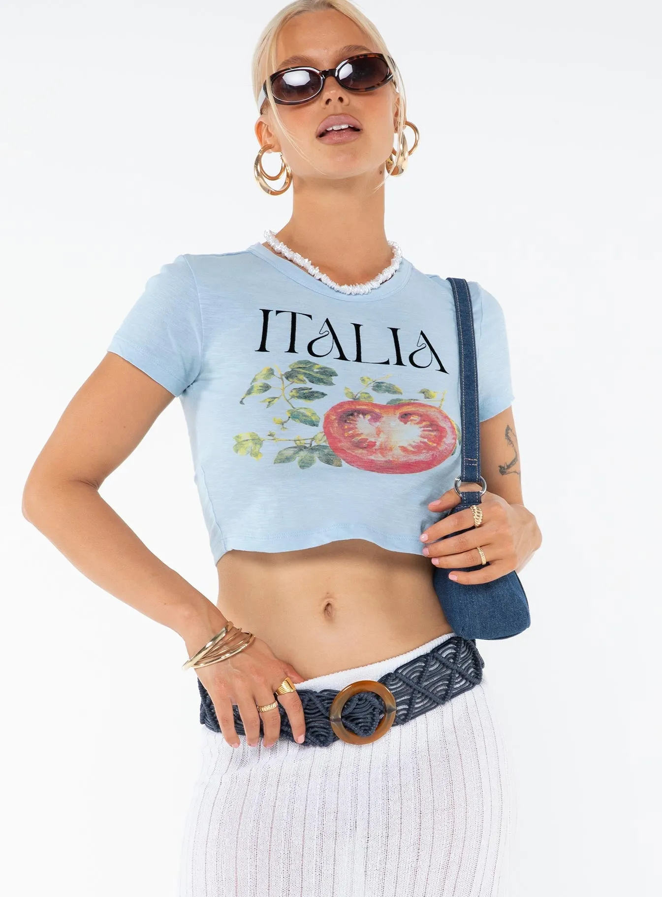 Solanato Graphic Tee Blue / Multi sold by Princess Polly product image thumbnail 2