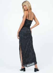 Parnham Maxi Dress Black / White sold by Princess Polly