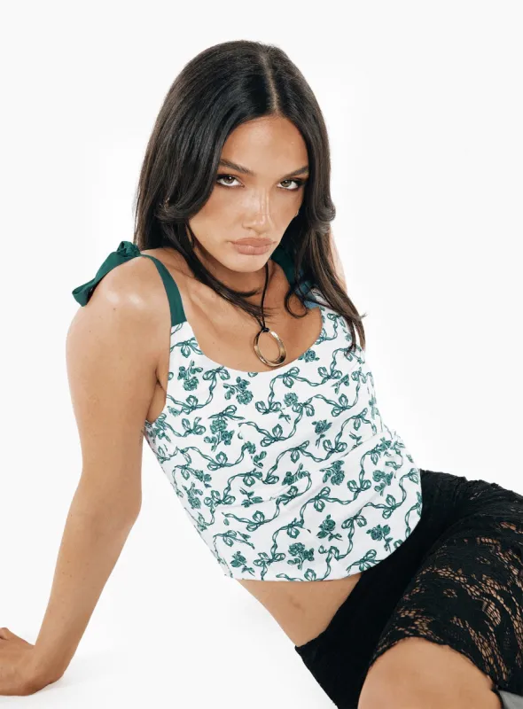 Jatmi Corset Top White sold by Princess Polly
