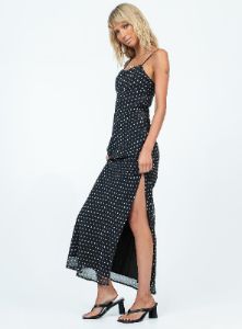 Parnham Maxi Dress Black / White sold by Princess Polly