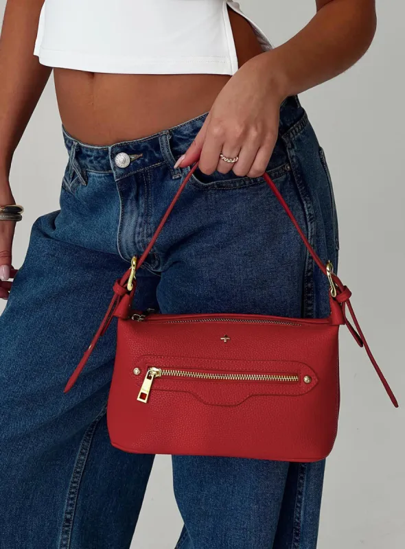 Sopha Dopha X Peta & Jain Lunda Shoulder Bag Red sold by Princess Polly