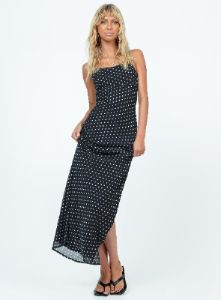 Parnham Maxi Dress Black / White sold by Princess Polly