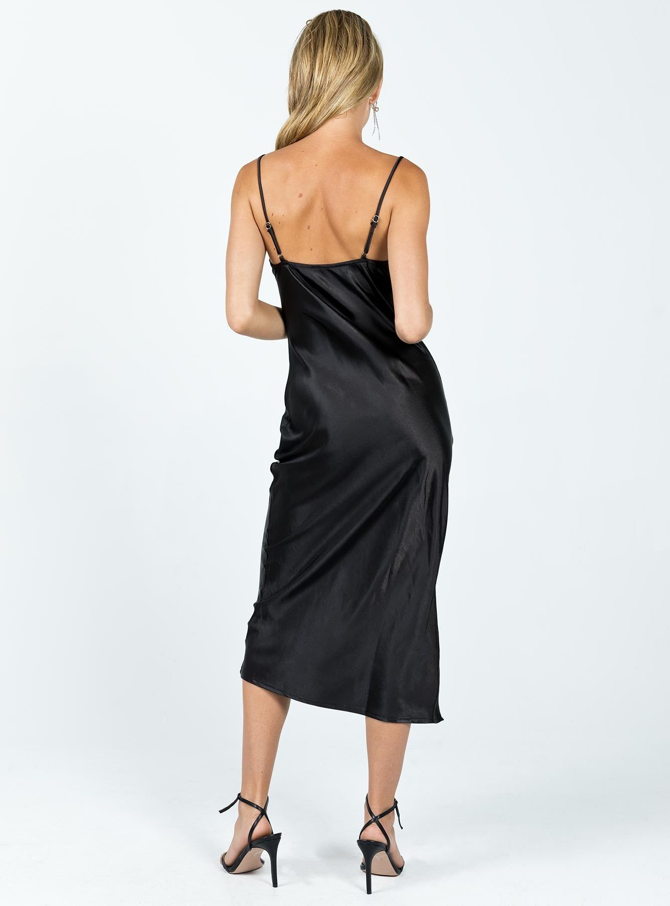 Zamora Midi Dress Black sold by Princess Polly product image thumbnail 5