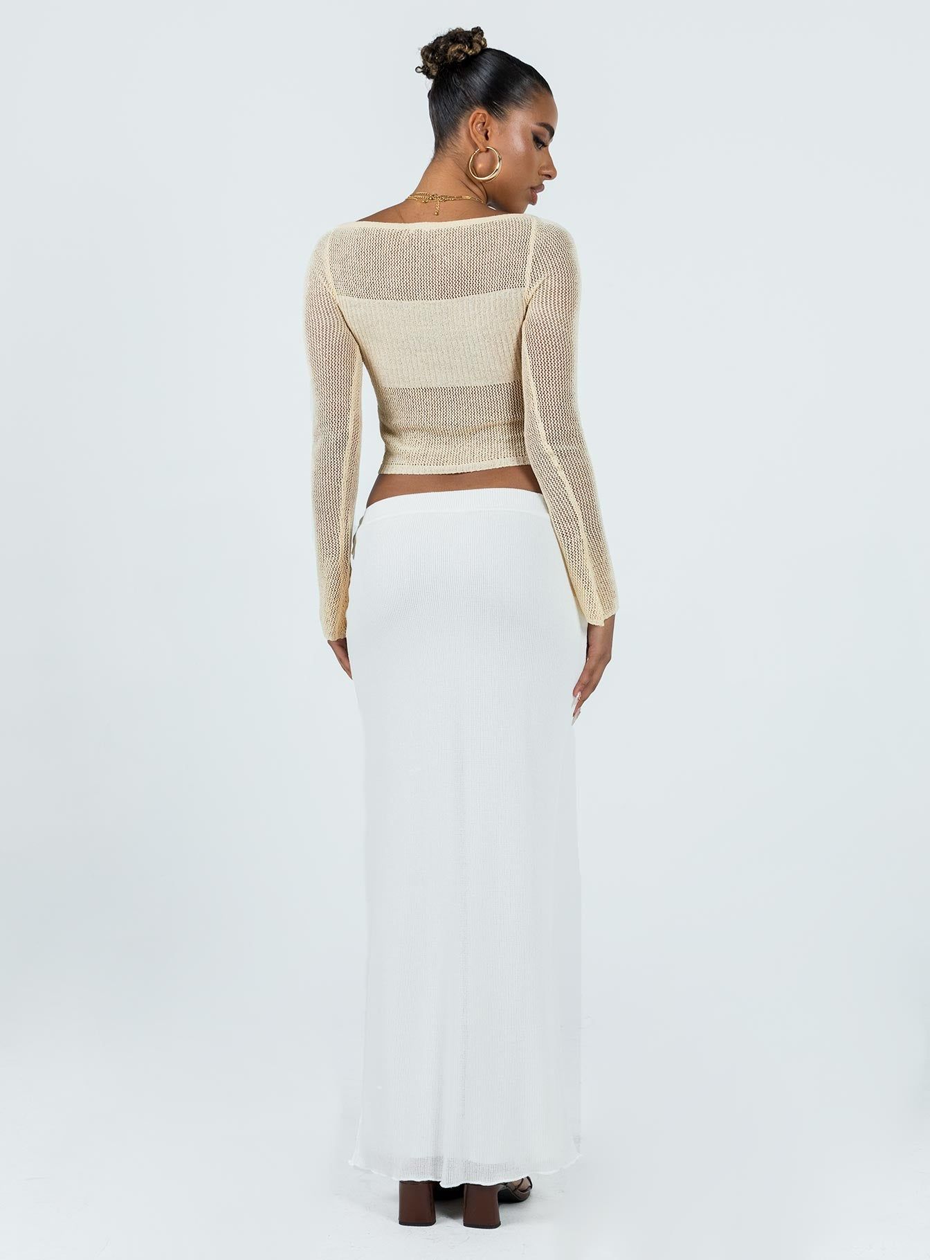 Berkshire Maxi Skirt White sold by Princess Polly product image thumbnail 5