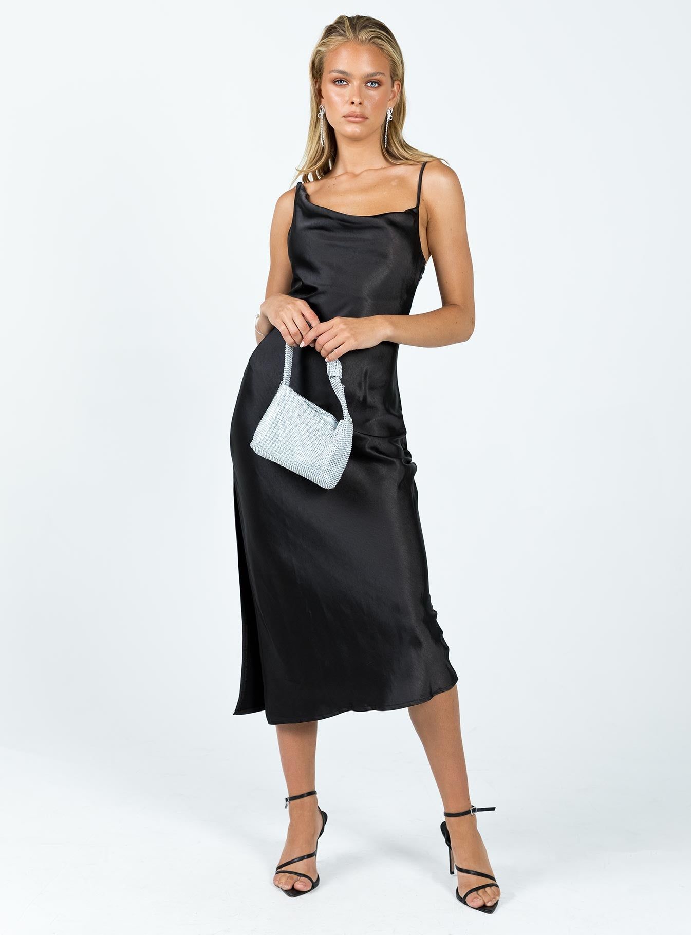 Zamora Midi Dress Black sold by Princess Polly product image thumbnail 3