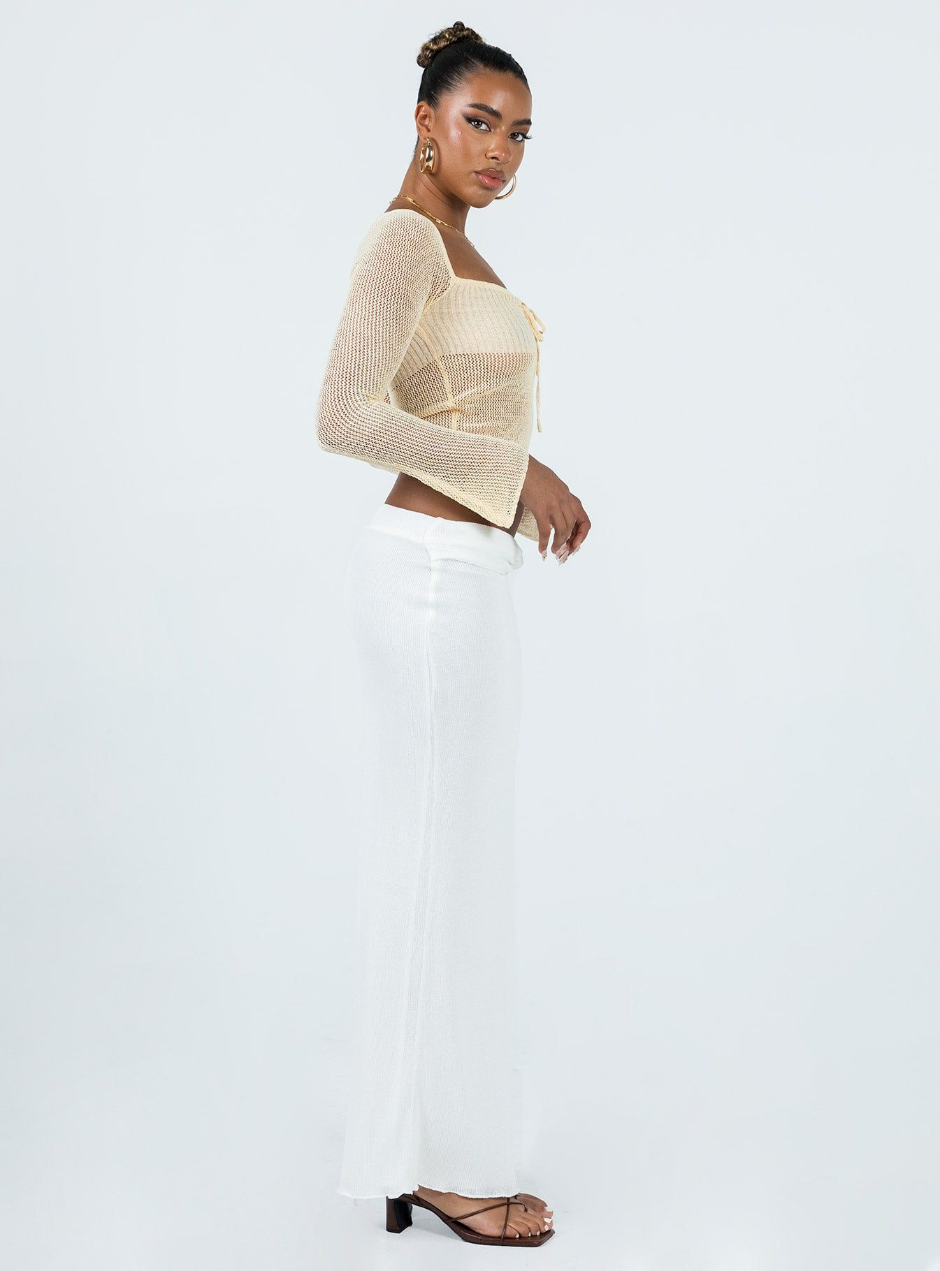 Berkshire Maxi Skirt White sold by Princess Polly product image thumbnail 4