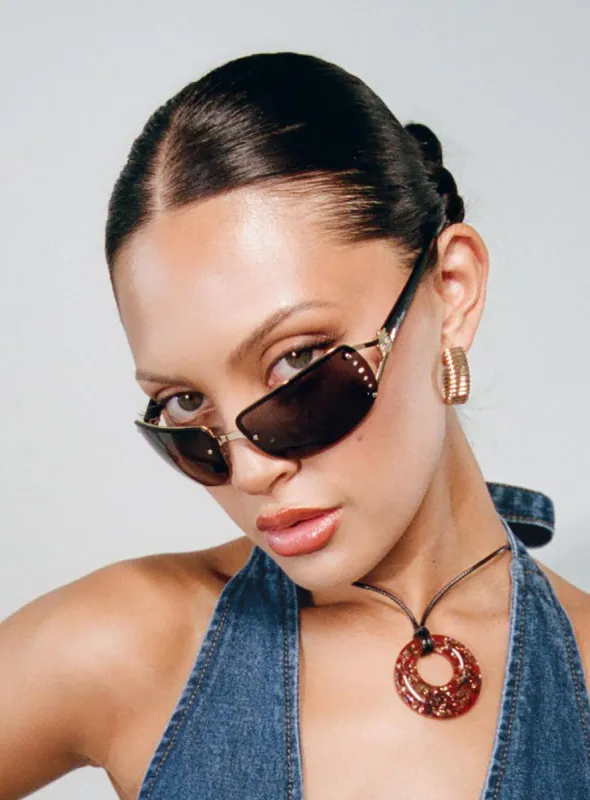 Astoria Sunglasses Black sold by Princess Polly