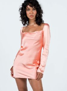 Star Power Mini Dress Baby Pink sold by Princess Polly