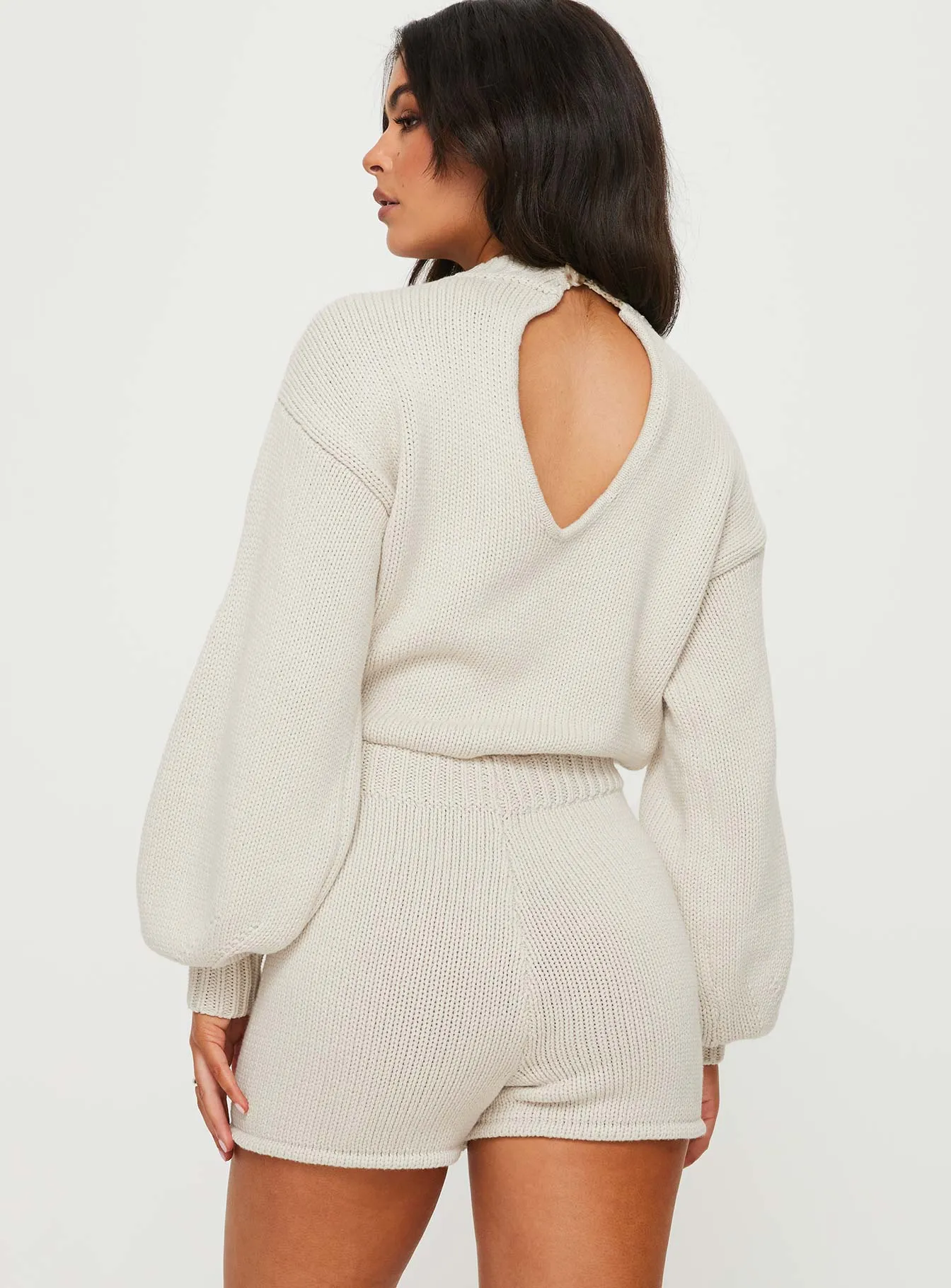 Harmony Knit Romper Beige sold by Princess Polly product image thumbnail 5