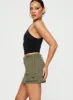 Take You Cargo Mini Skirt Green sold by Princess Polly
