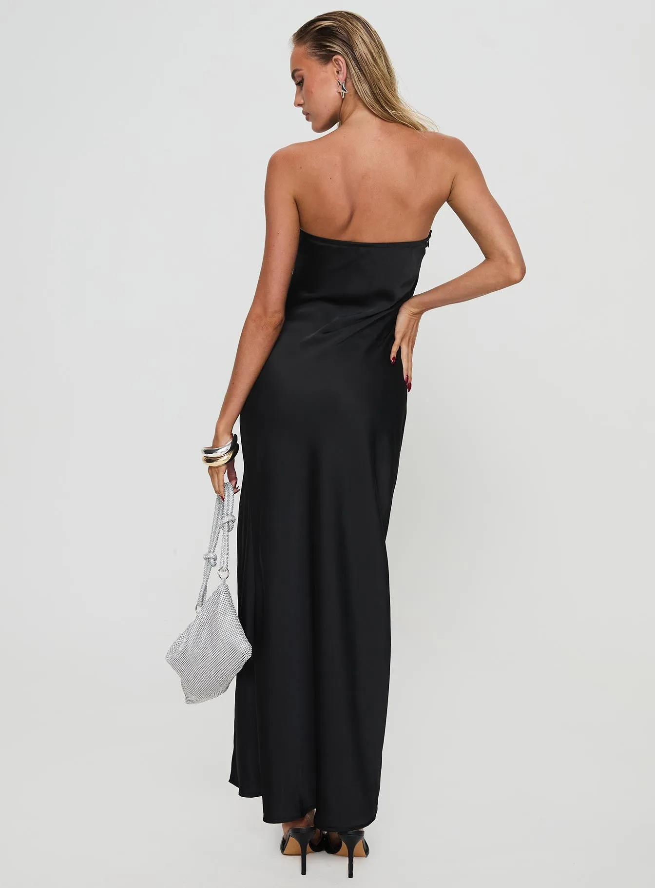 Marlisa Strapless Maxi Dress Black sold by Princess Polly product image thumbnail 5