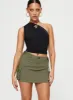 Take You Cargo Mini Skirt Green sold by Princess Polly