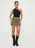 Take You Cargo Mini Skirt Green sold by Princess Polly